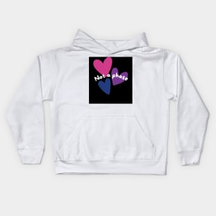 Not a Phase (bi pride) Kids Hoodie